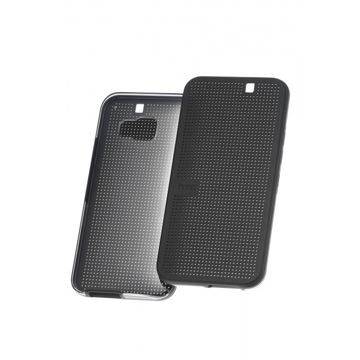 HTC Dot View II Case -  Black (Gray)/Clear, HTC One M9